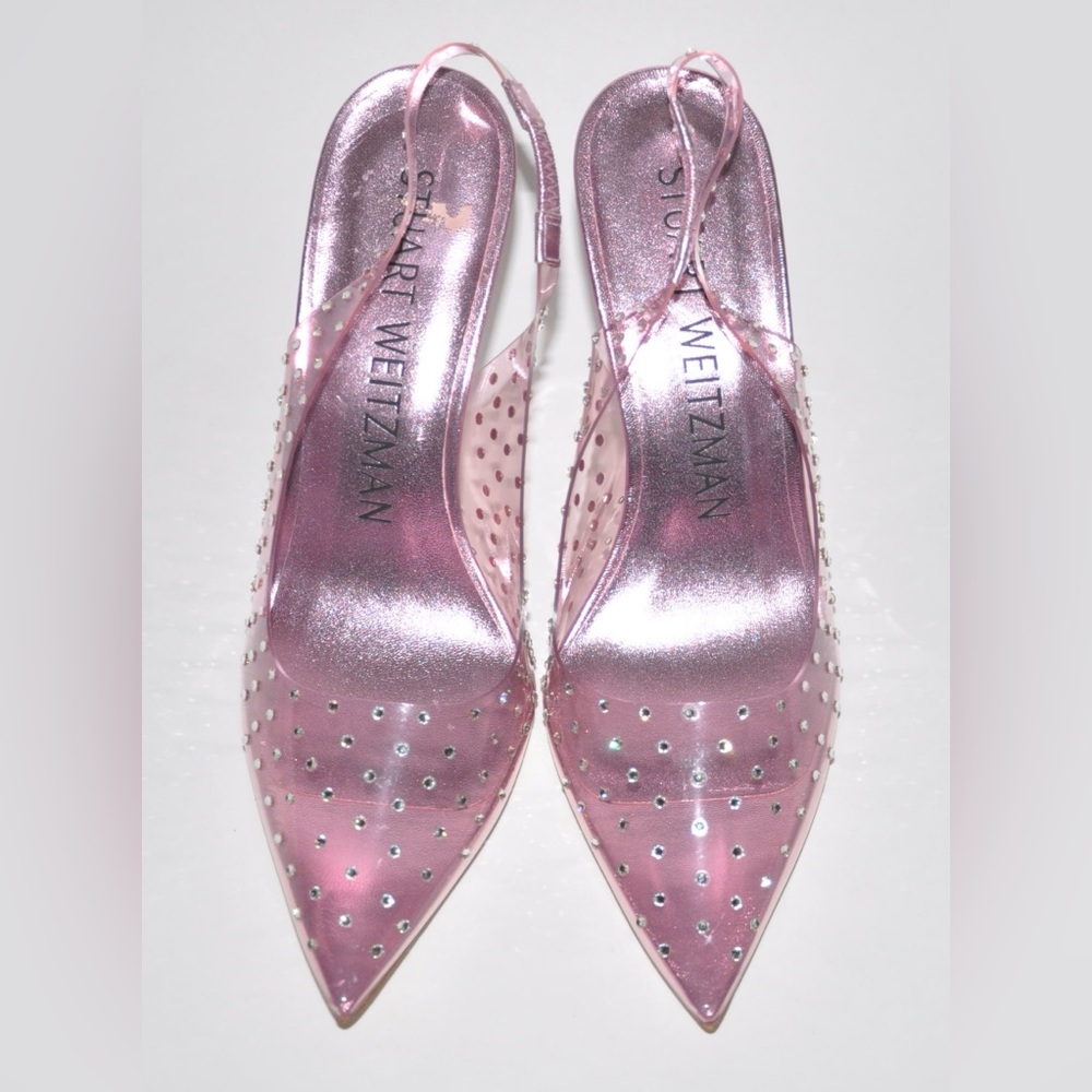 NEW Stuart Weitzman Women's Glam 100 Stiletto Heels XCurve Pumps Shoes 6.5 $595 - Picture 13 of 13
